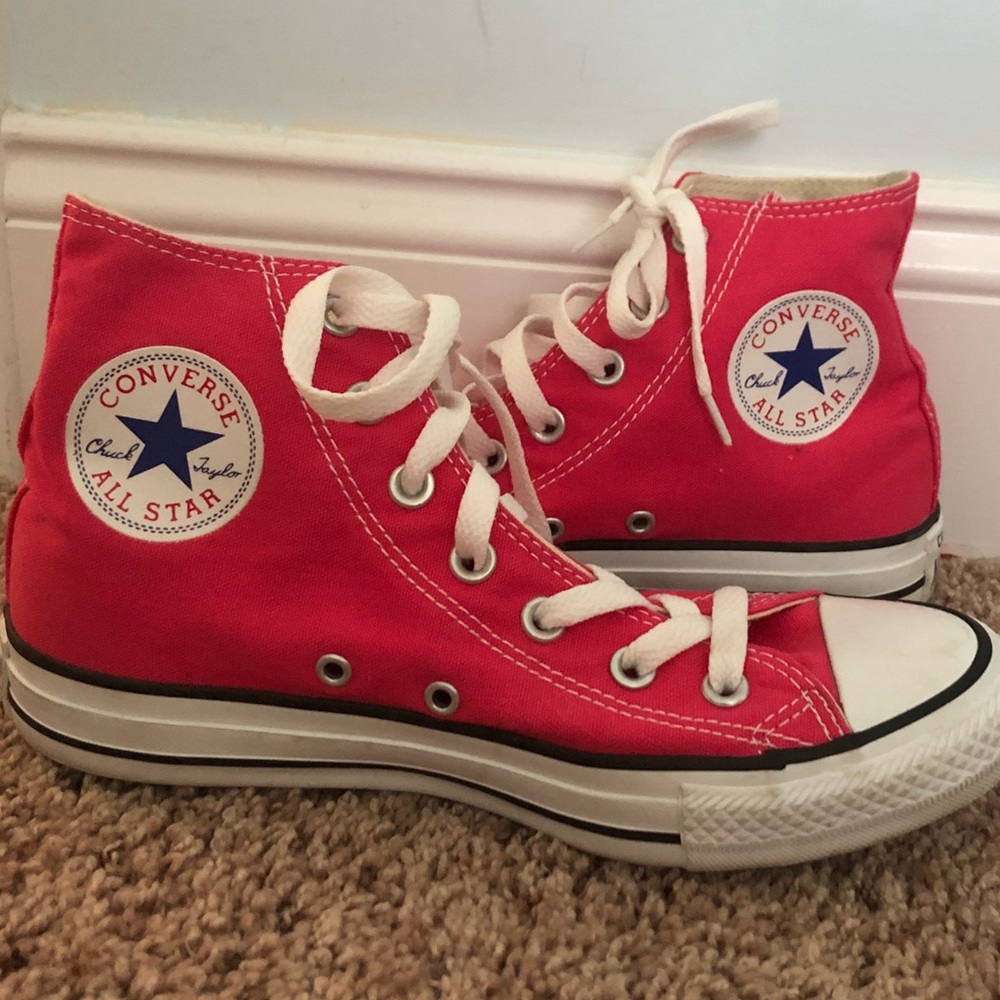 Pink High Top Converse